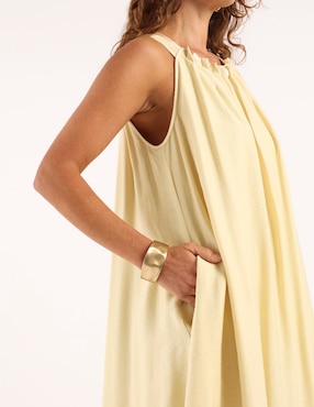 Vestido crop casual Lorenza Blau para mujer