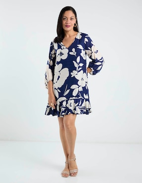 Vestido corto casual London Times para mujer