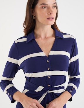 Vestido midi casual London Times para mujer