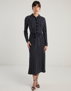 Vestido midi casual Tommy Hilfiger para mujer
