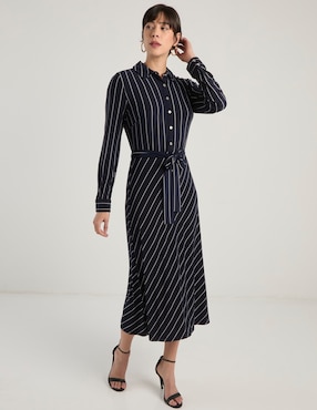 Vestido midi casual Tommy Hilfiger para mujer