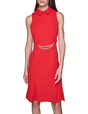 Vestido midi casual Karl Lagerfeld Paris para mujer