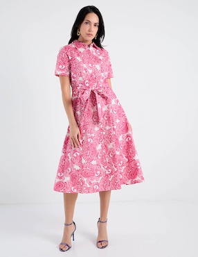 Vestido midi casual Tommy Hilfiger para mujer