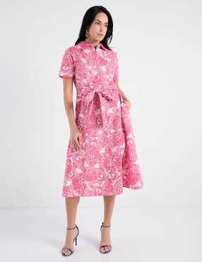 Vestido midi casual Tommy Hilfiger para mujer