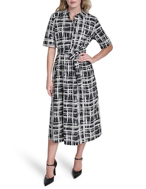 Vestido midi casual Dkny para mujer