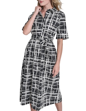 Vestido midi casual Dkny para mujer