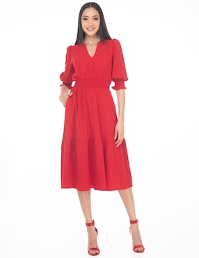 Vestido midi casual Sarah Bustani para mujer