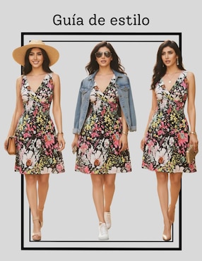 Vestido a la rodilla casual Malabis para mujer