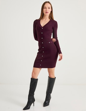 Vestido corto fiesta Guess escote V