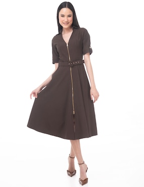 Vestido midi casual Sarah Bustani para mujer