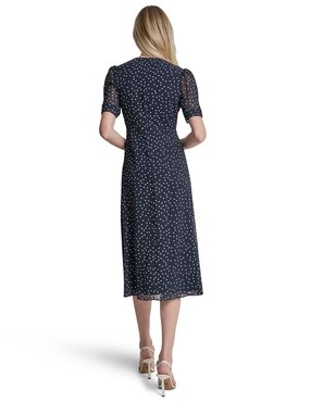 Vestido midi casual dkny para mujer