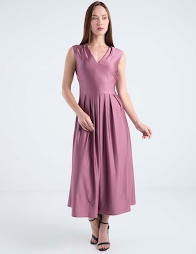 Vestido crop de fiesta Rue de la Paix escote V