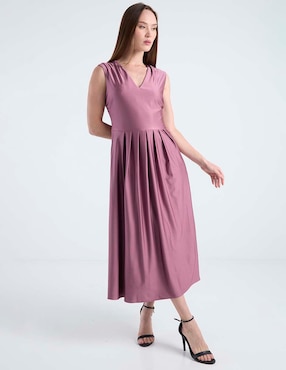 Vestido crop de fiesta Rue de la Paix escote V