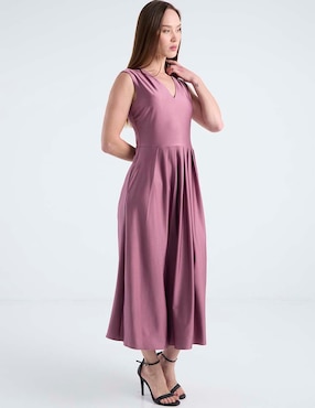 Vestido crop de fiesta Rue de la Paix escote V