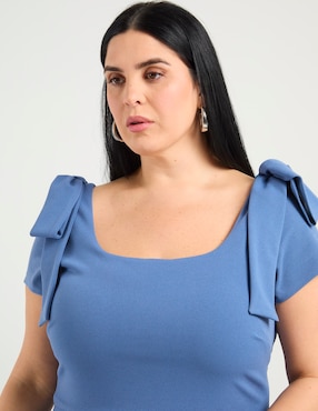 Vestido crop casual Rue de la Paix para mujer