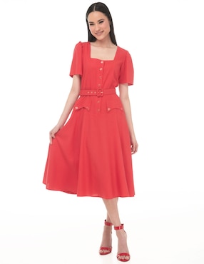 Vestido midi casual Sarah Bustani para mujer