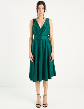 Vestido 3/4 de fiesta Rue de la Paix escote V