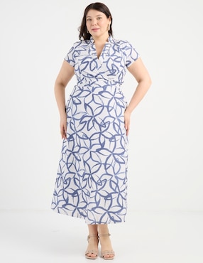 Vestido midi casual Rue de la Paix escote V