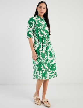 Vestido a la rodilla casual Karen Olivier para mujer