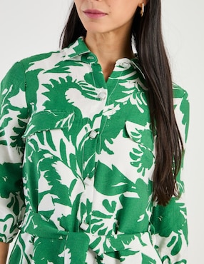 Vestido a la rodilla casual Karen Olivier para mujer