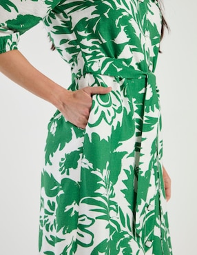 Vestido a la rodilla casual Karen Olivier para mujer