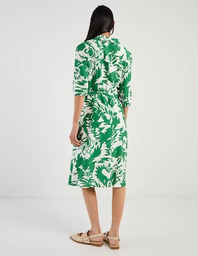 Vestido a la rodilla casual Karen Olivier para mujer
