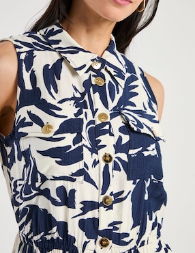 Vestido midi casual Karen Olivier para mujer