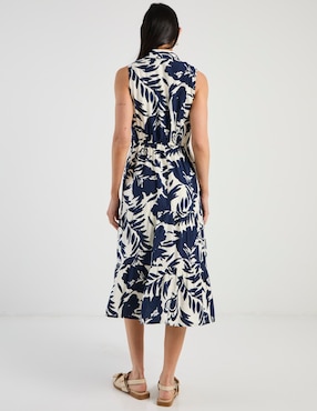 Vestido midi casual Karen Olivier para mujer
