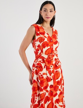 Vestido 3/4 casual Karen Olivier para mujer