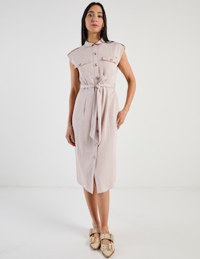Vestido midi casual Karen Olivier para mujer