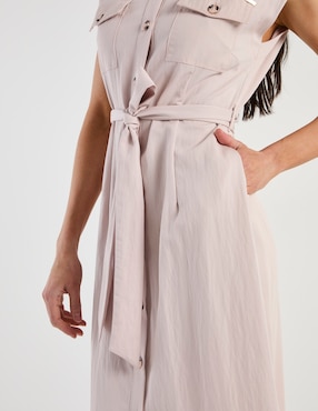 Vestido midi casual Karen Olivier para mujer