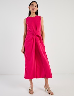 Jumpsuit Karen Olivier estampado liso para mujer