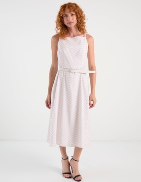 Vestido midi casual Rue de la Paix escote cuadrado