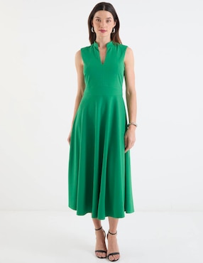 Vestido crop casual Rue de la Paix escote V