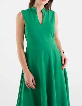 Vestido crop casual Rue de la Paix escote V