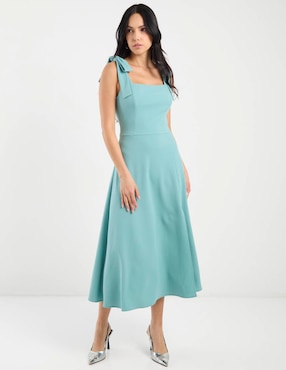 Vestido midi de fiesta Rue de la Paix espalda abierta