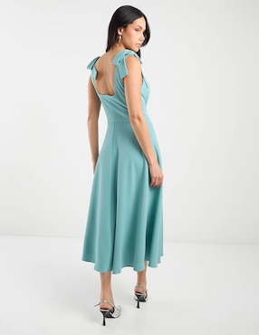 Vestido midi de fiesta Rue de la Paix espalda abierta