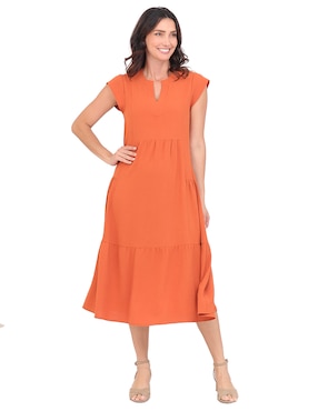 Vestido midi casual Rue De La Paix para mujer