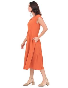 Vestido midi casual Rue De La Paix para mujer