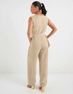 Jumpsuit Toscano casual estampado a rayas para mujer