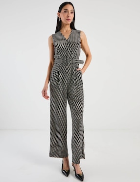 Jumpsuit Karen Olivier estampado lunares para mujer