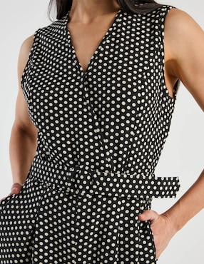 Jumpsuit Karen Olivier estampado lunares para mujer