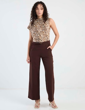 Jumpsuit Rue de la Paix casual estampado animal print para mujer