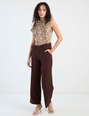 Jumpsuit Rue de la Paix casual estampado animal print para mujer