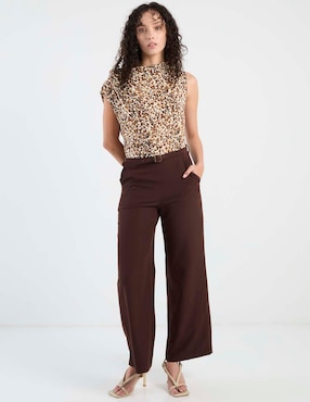 Jumpsuit Rue de la Paix casual estampado animal print para mujer