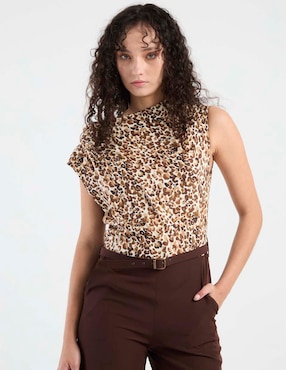 Jumpsuit Rue de la Paix casual estampado animal print para mujer