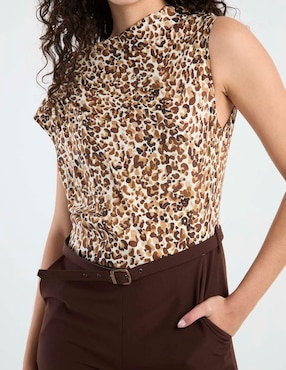 Jumpsuit Rue de la Paix casual estampado animal print para mujer