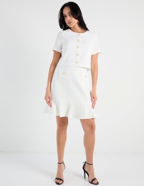 Vestido a la rodilla casual Karl Lagerfeld Paris para mujer