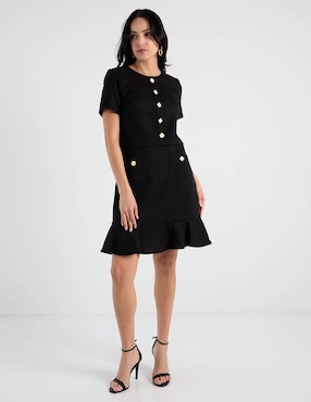 Vestido a la rodilla casual Karl Lagerfeld Paris para mujer