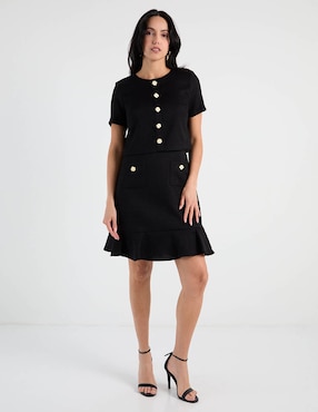 Vestido a la rodilla casual Karl Lagerfeld Paris para mujer
